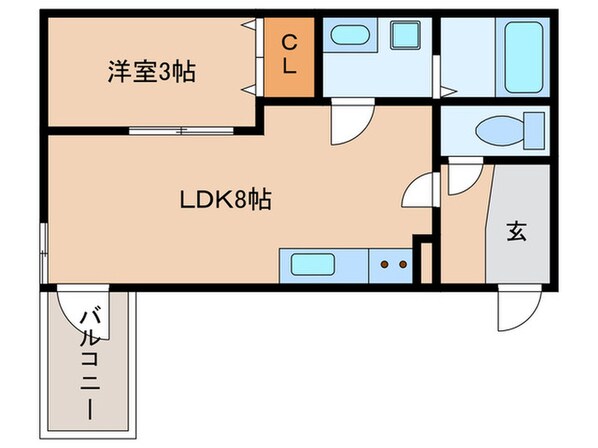 ALEGRIA住道Northの物件間取画像